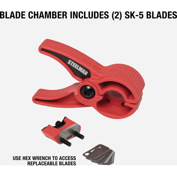 Pex Pipe and Tubing Cutter Replacement Blades (5-Pack) - Single Pack  Heavy-Duty Construction, Professional Use