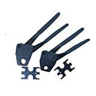 Pex Plumbing Crimp Tools, Angle Head Compact 1/2" and 3/4" 2 Pieces.