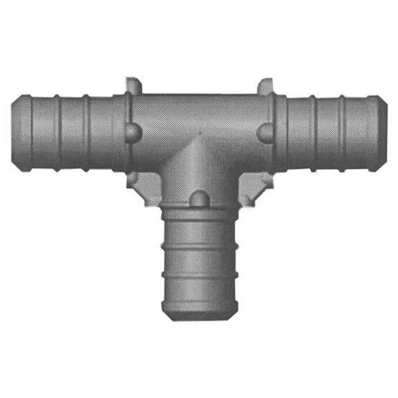 Pex Tee 0.75 x 0.75 x 0.5 in. Plastic