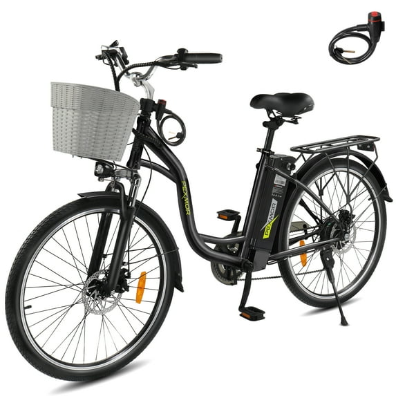 Pexmor 26" Electric Cruiser Bicycle for Adults, 350W