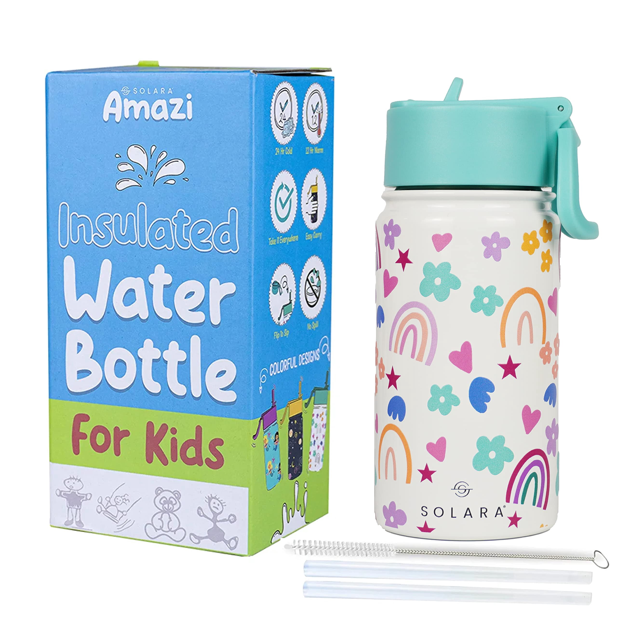 Stainless Steel Water Bottle Pink Dino main image 0