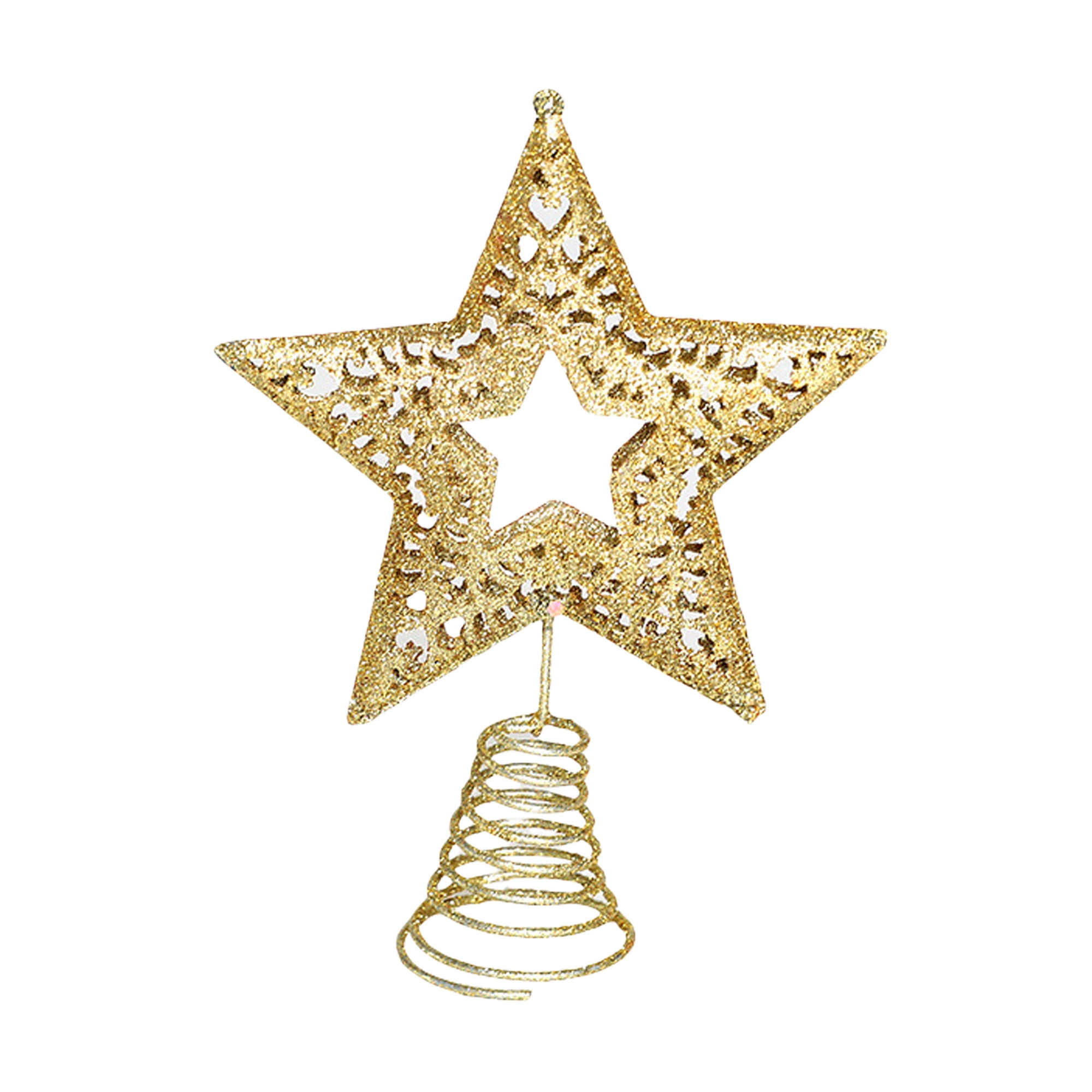 Peyakidsaa Christmas Star Tree Topper, Glittering Christmas Tree Topper