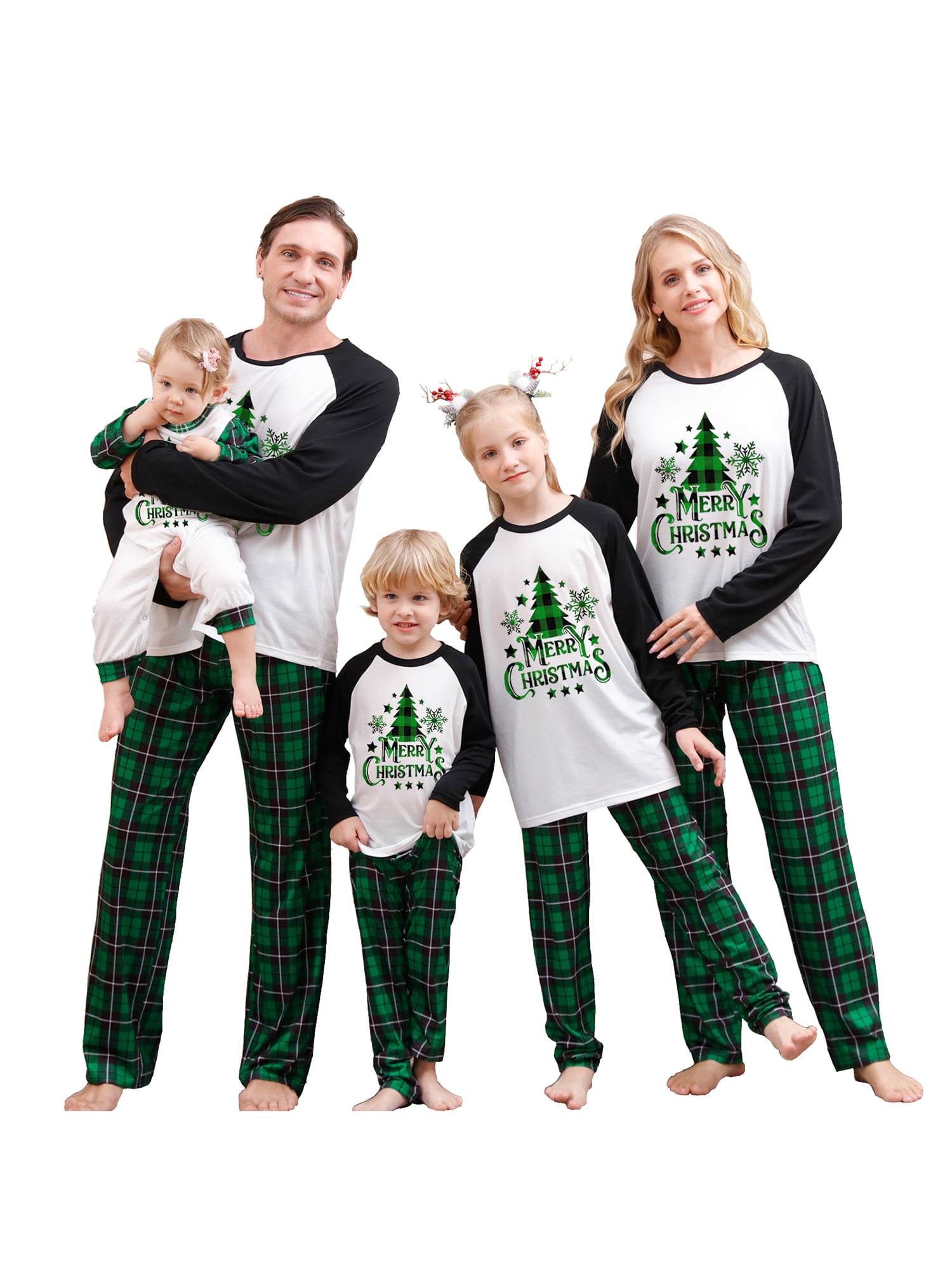 Peyakidsaa Family Christmas Pajamas Matching Sets Xmas Matching Pjs for ...