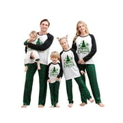 Peyakidsaa Family Christmas Pajamas Matching Sets Xmas Matching Pjs for Adults Kids Sleepwear Set