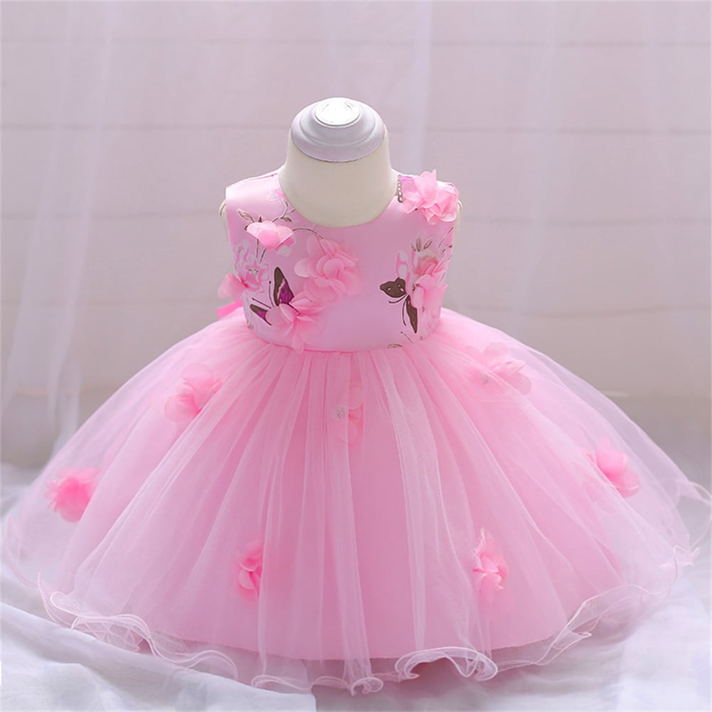 2024 Summer Baby Girl Dress Princess Party Frock Christening Kids Clothes 1  Year Birthday Party Wedding 3-24 Month Vestidos