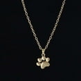 thumbnail image 1 of Peyan Gold Dog Paw Pendant Necklace, 1 of 1
