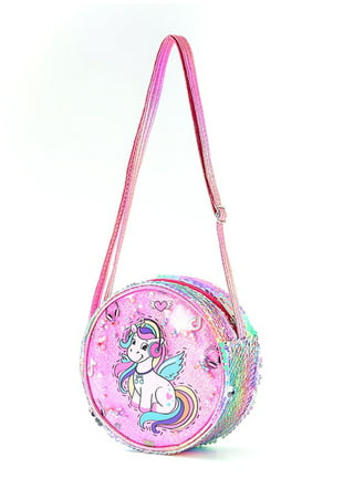 Under One Sky Unicorn Kitty Cat Duffle Tote Travel Gym Bag With Charm 15X  12