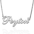 thumbnail image 1 of Peyton Custom Name Necklace Customized Personalized Plated Name Necklace for Mother Daughter Friendship Women Valentine's Day Christmas Birthday New Year Silver, 1 of 7