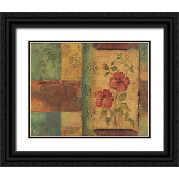 Peyton, Hanna 32x26 Black Ornate Wood Framed with Double Matting Museum Art Print Titled - Tropical Paradise I