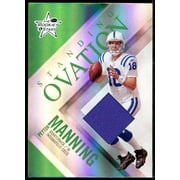 Peyton Manning 2007 Leaf Rookies and Stars Standing Ovation Materials Green #21