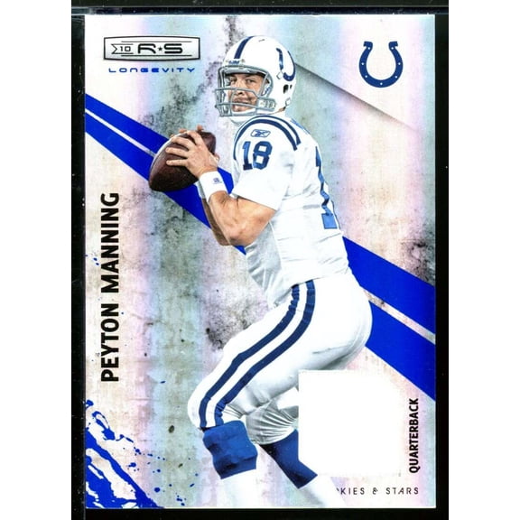 Peyton Manning Card 2010 Rookies and Stars Longevity Materials #64
