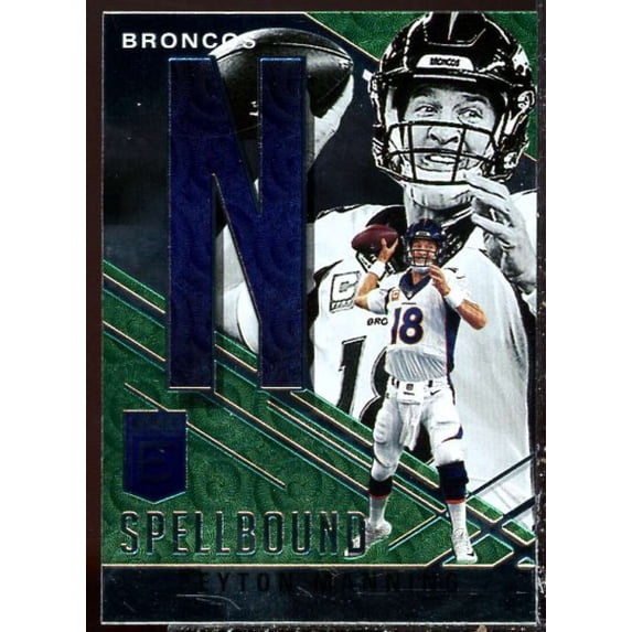 Peyton Manning Card 2021 Elite Spellbound Green #20