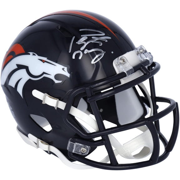 Peyton Manning Denver Broncos Autographed Riddell Speed Mini Helmet