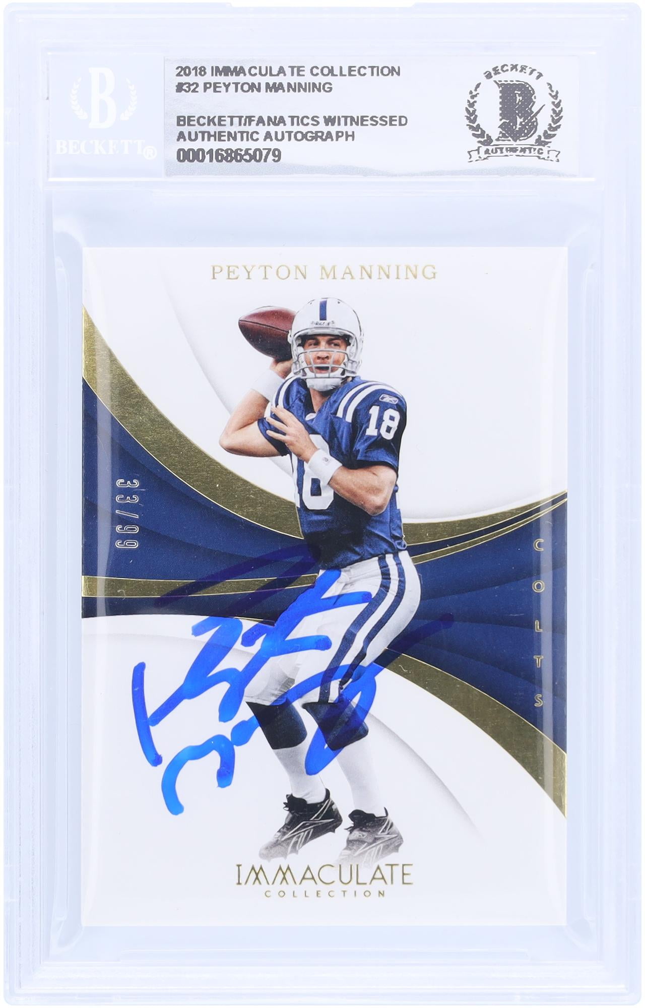 Panini Immaculateマクアリスター 直筆サインカード 10/49 Panini