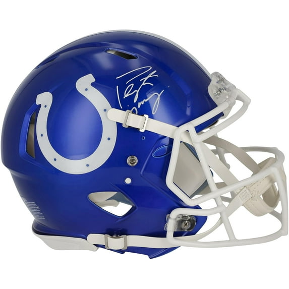 Peyton Manning Indianapolis Colts Autographed Riddell Flash Speed Authentic Helmet - Fanatics Authentic Certified