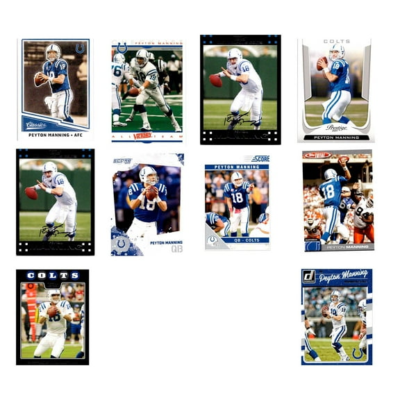 Peyton Manning Indianapolis Colts Trading Cards Set