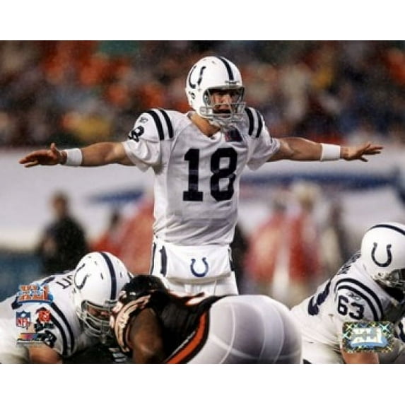 Peyton Manning Super Bowl XLI Calling Play