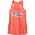 thumbnail image 1 of Pez Brands Stand Alone Logo Ladies  Raw Edge Racerback Tank Top Shirt, 1 of 2