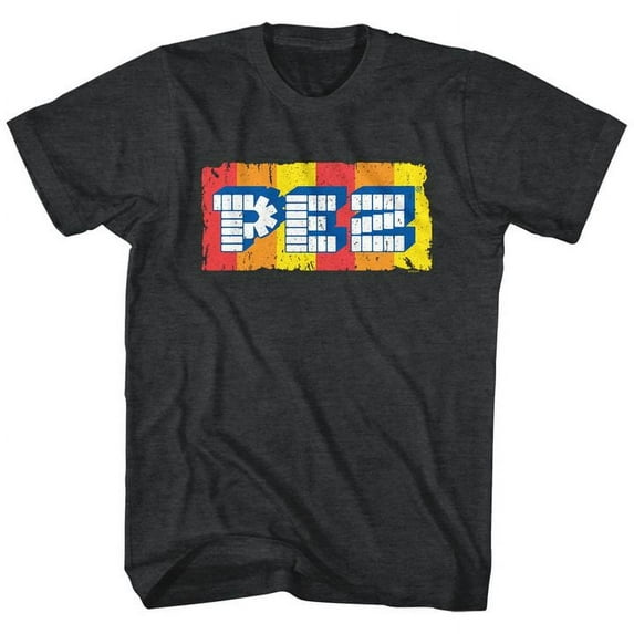 Pez Logo Black Heather Adult T-Shirt Xlt