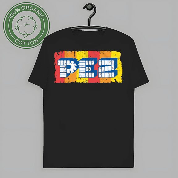 Pez Logo Black Heather Adult T-Shirt eBay-TH66587