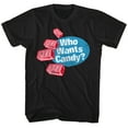 thumbnail image 1 of Pez Who Wants Candy Black Adult T-Shirt, 1 of 3