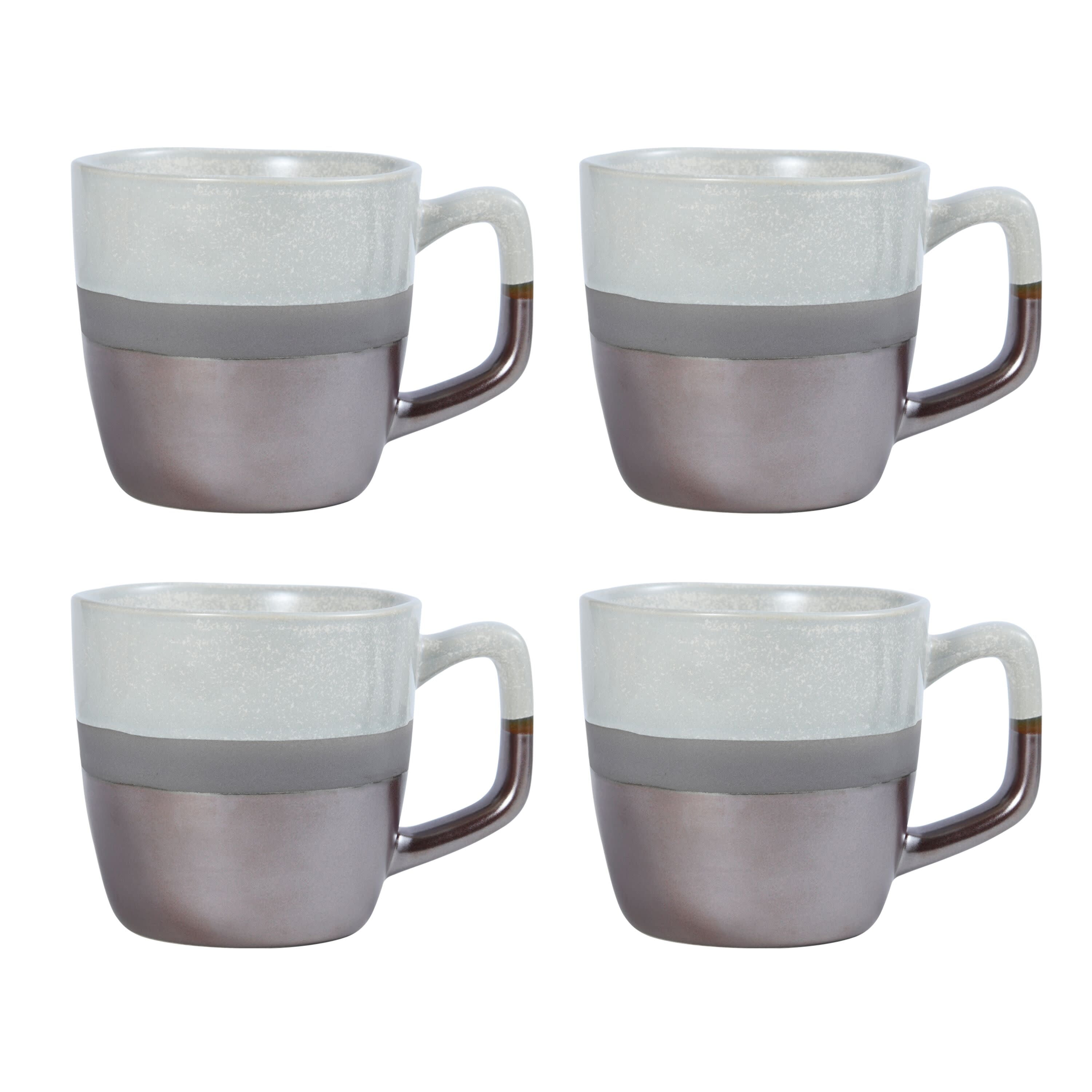 121877 16 oz Tea Infuser Mug Ripple Grey