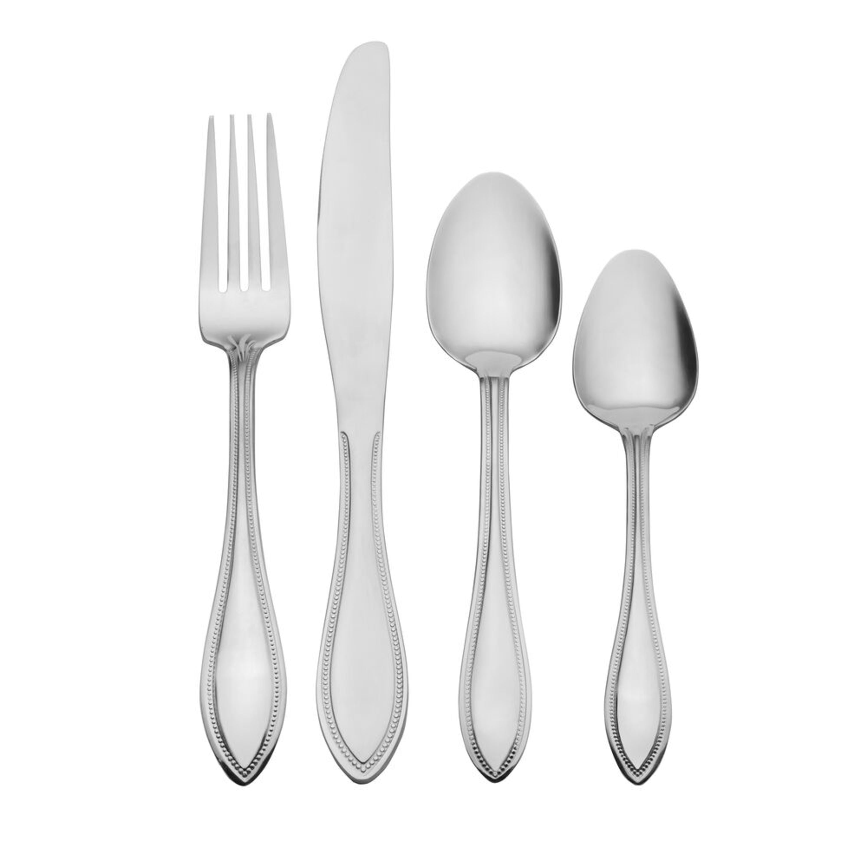 Pfaltzgraff American Bead 16Piece 18.0 Flatware Set, Service for 4
