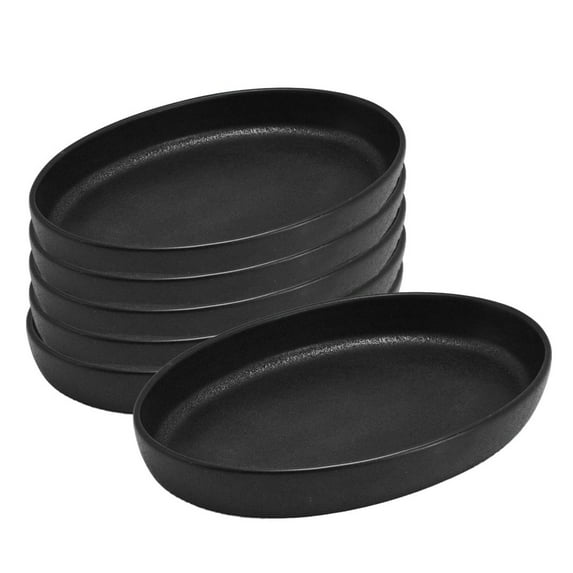 Pfaltzgraff Black Burrito Bowl, Set of 6, Black