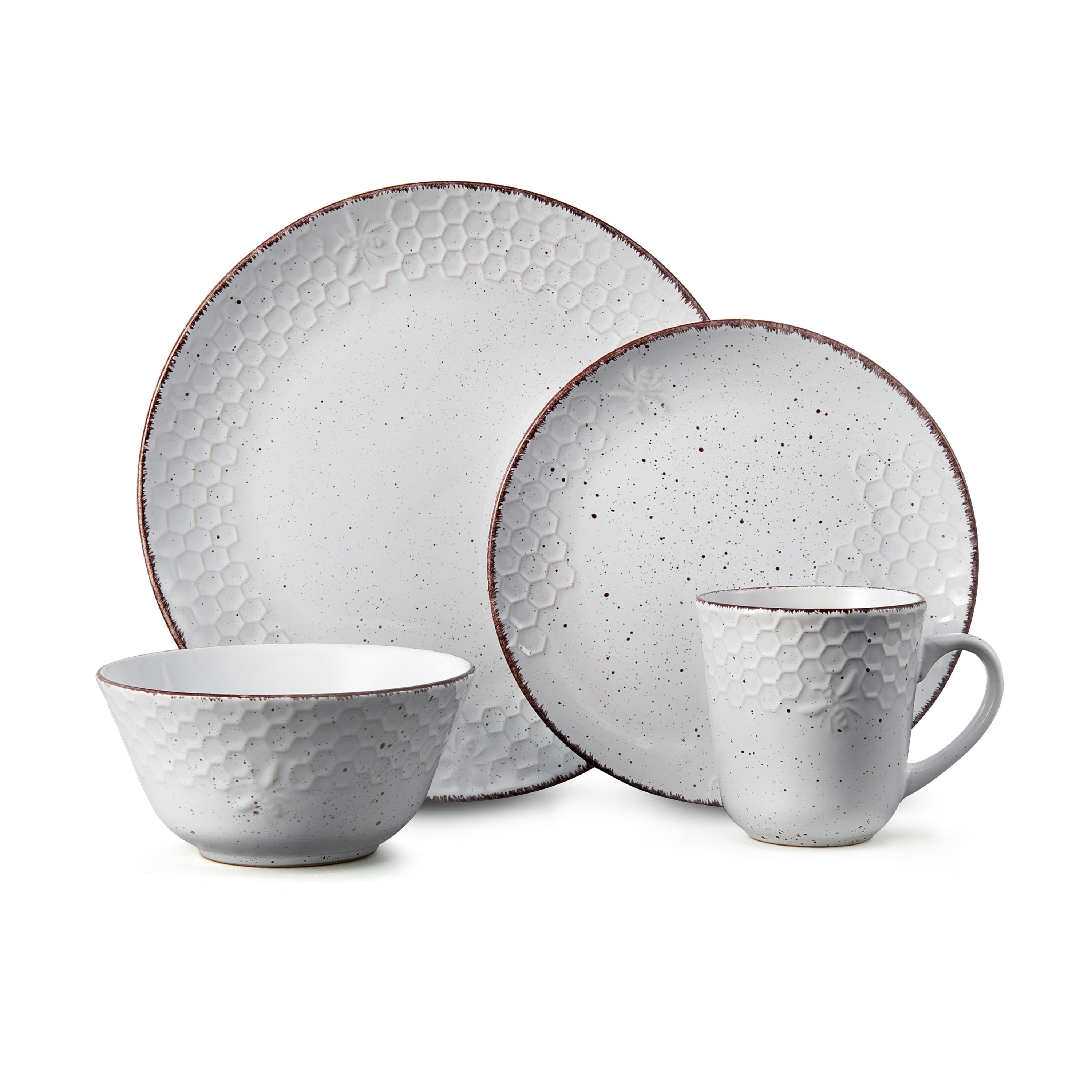 Pfaltzgraff® Bumble Bee White Stoneware 16Piece Dinnerware Set