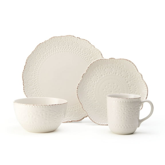 Pfaltzgraff Chateau Cream 16-Piece Dinnerware Set