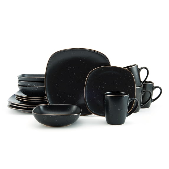 Pfaltzgraff® Decker 16-Piece Dinnerware Set, Black