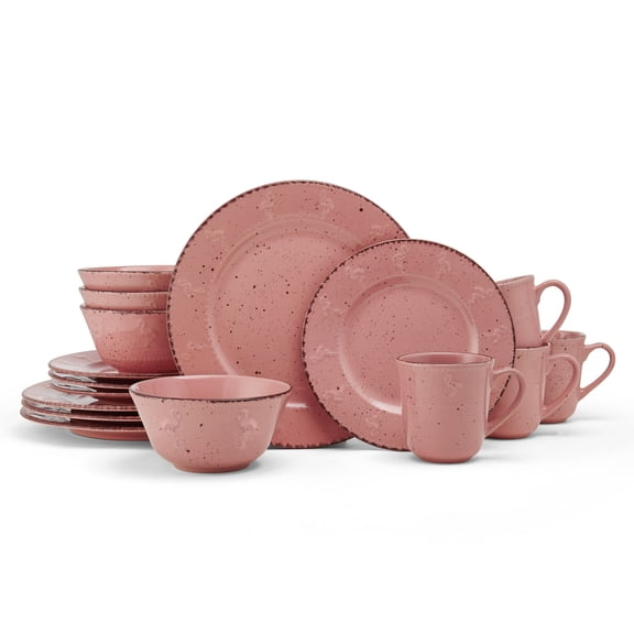 Pfaltzgraff® Flamingo Pink 16 Piece Dinnerware Set, Service for 4