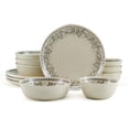 thumbnail image 1 of Pfaltzgraff® Hayden Grey 12-Piece Dinnerware Set, 1 of 10