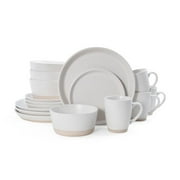 Pfaltzgraff  Hudson Cream Stoneware 16-Piece Dinnerware Set
