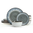 thumbnail image 1 of Pfaltzgraff Jaimie 12 Piece Stoneware Dinnerware Set Gray, 1 of 4