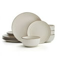 thumbnail interactive-video image 1 of Pfaltzgraff Janelle 12 Piece Stoneware Dinnerware Set Beige, 1 of 5