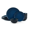 thumbnail interactive-video image 1 of Pfaltzgraff Lucy 12- Piece Stoneware Dinnerware Set in Blue, 1 of 12