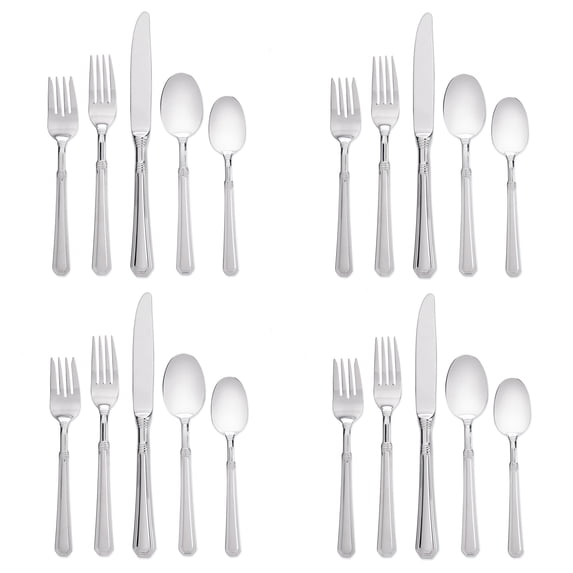Pfaltzgraff Providence (Glossy) 18/10 Stainless 20pc. Flatware Set