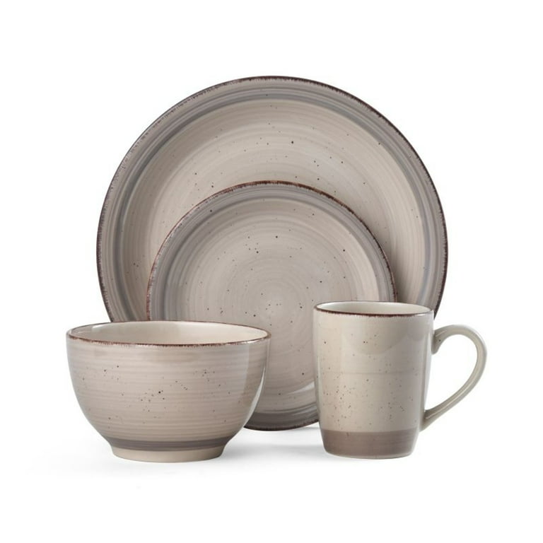 Pfaltzgraff Sadie Stoneware 16-Piece Stone Dinner Place Settings