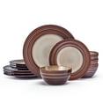 thumbnail interactive-video image 1 of Pfaltzgraff Skylar 12 Piece Stoneware Dinnerware Set Off White, 1 of 5