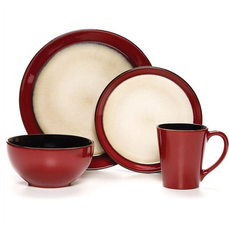 Pfaltzgraff Everyday Aria 16 Pc. Dinnerware Set - Red