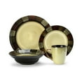thumbnail interactive-video image 1 of Pfaltzgraff Taos Tan Stoneware 16-piece Dinnerware Set, 1 of 12