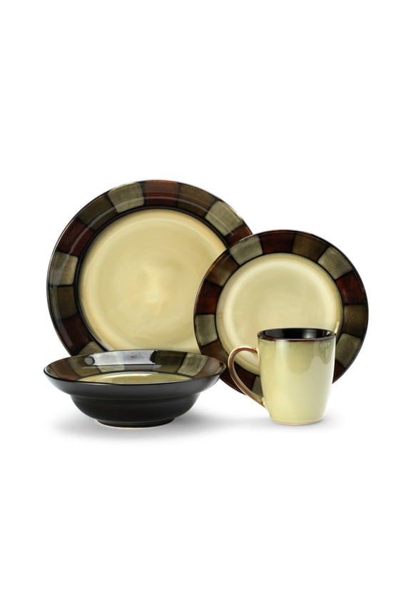 Taos Tan Stoneware 16-piece Dinnerware Set