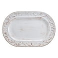 thumbnail image 1 of Pfaltzgraff Trellis 13.8 inch Stoneware Oval Platter White, 1 of 4