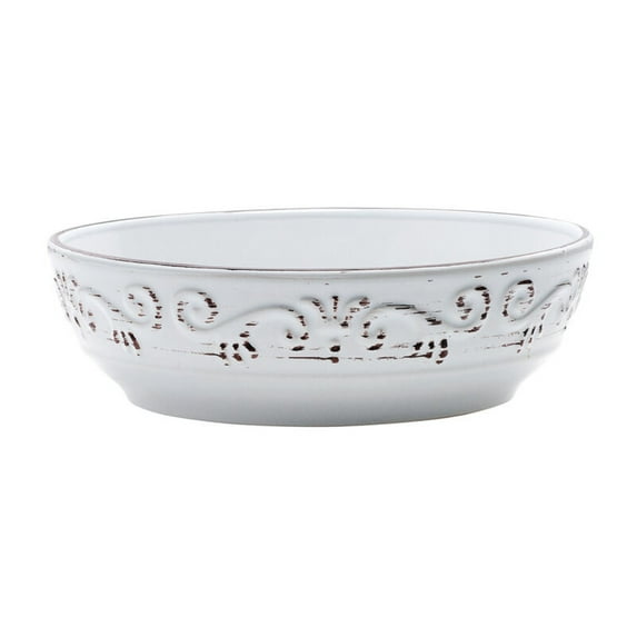 Pfaltzgraff Trellis 7In Set of 4 Pasta Bowls Stoneware Round White