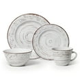thumbnail interactive-video image 1 of Pfaltzgraff® Trellis White Stoneware 16-Piece Dinnerware Set, 1 of 8