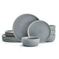 thumbnail interactive-video image 1 of Pfaltzgraff Victoria 12 Piece Stoneware Dinnerware Set Blue, 1 of 5