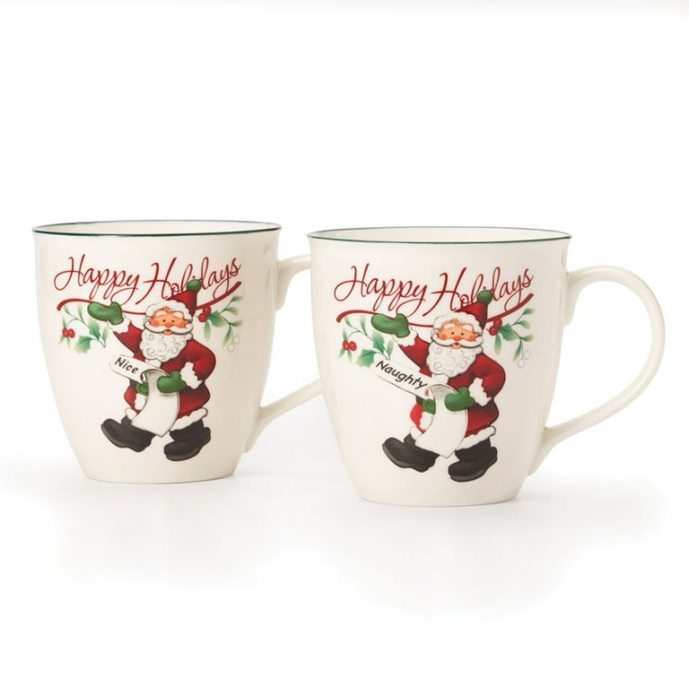 Set of Two Vibrant Funny Cute Espresso Cups 