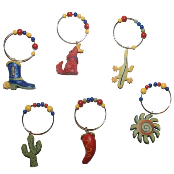 Pfalzgraff Sedona Wine Charms Set of 6