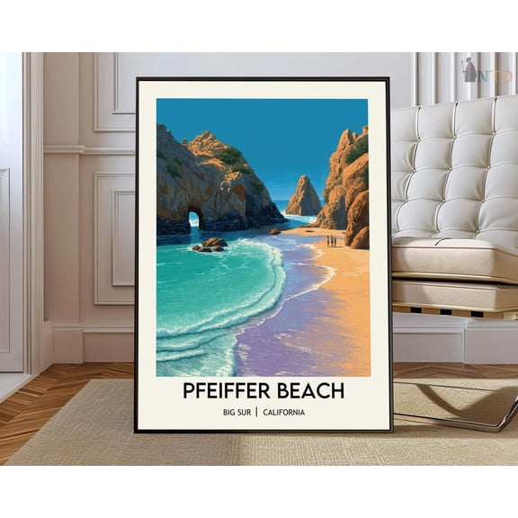 Pfeiffer Beach Big Sur Poster Unframed Paper Print